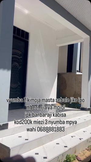 Nyumba ya vyumba viwili inapangishwa Mbezi, Dar Es Salaam