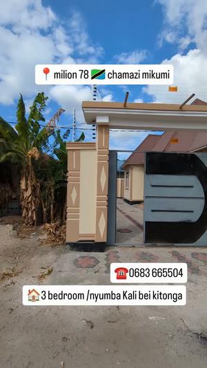 Nyumba ya vyumba vitatu inauzwa Mbagala Chamazi Mikumi, Dar Es Salaam (650 sqm) Nyumba ya vyumba vitatu inauzwa Mbagala Chamazi Mikumi, Dar Es Salaam (650 sqm)