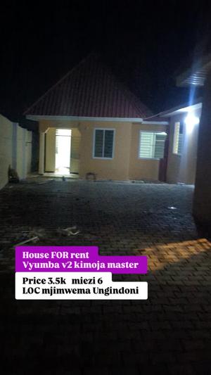 Nyumba/Apartment ya vyumba viwili inapangishwa Mjimwema Ungindoni, Dar Es Salaam