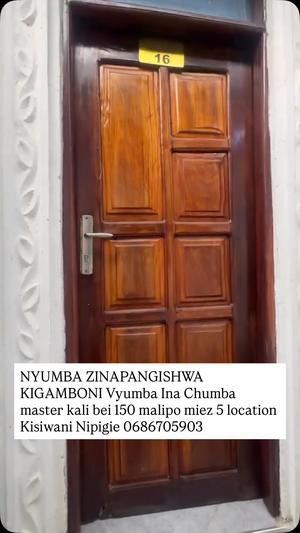 1 Bedroom House for Rent in Kisiwani, Dar Es Salaam 1 Bedroom House for Rent in Kisiwani, Dar Es Salaam