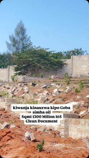 Kiwanja kinauzwa Goba Simba Oil, Dar Es Salaam (1300 sqm)
