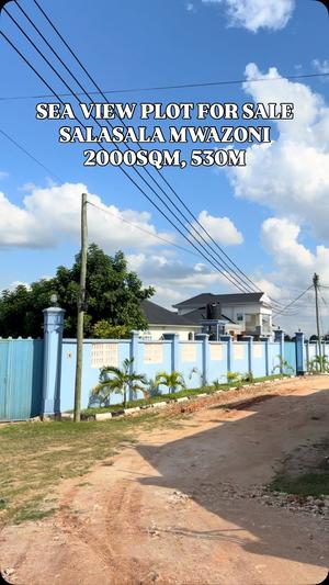 Kiwanja kinauzwa Salasala Mwazoni, Dar Es Salaam sqm 2000