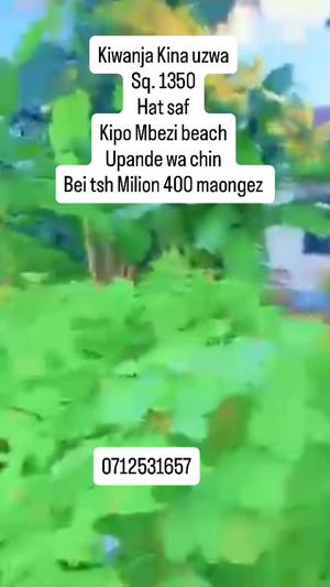 Kiwanja kinauzwa Mbezi Beach Makonde, Dar Es Salaam sqm 1350 Kiwanja kinauzwa Mbezi Beach Makonde, Dar Es Salaam sqm 1350