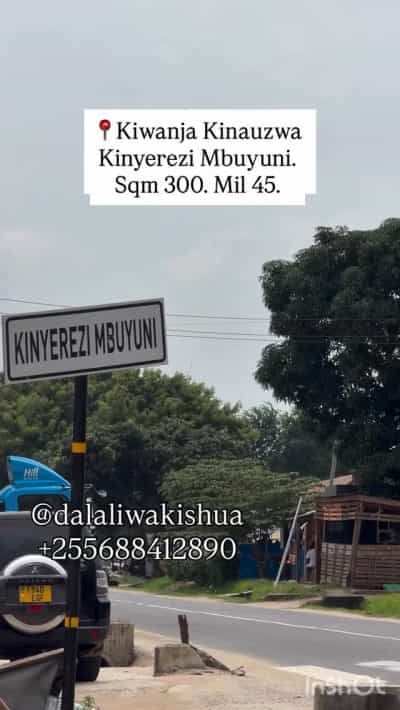 Kiwanja kinauzwa Kinyerezi Mbuyuni, Dar Es Salaam (300 sqm)