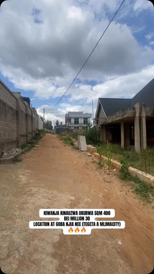 Kiwanja kinauzwa Goba Njia Nne, Dar Es Salaam sqm 400 Kiwanja kinauzwa Goba Njia Nne, Dar Es Salaam sqm 400