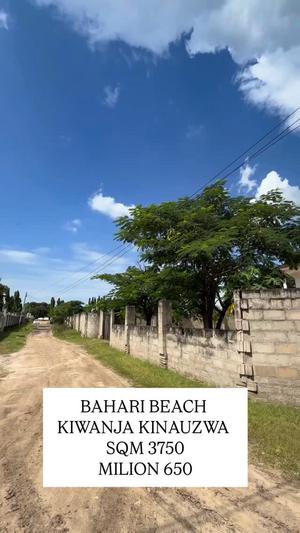 Plot for sale in Bahari Beach, Dar Es Salaam sqm 3750