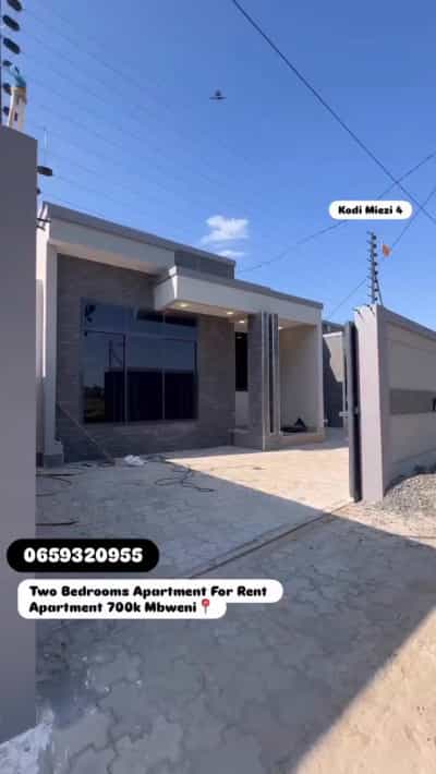 Apartment ya vyumba viwili inapangishwa Mbweni, Dar Es Salaam