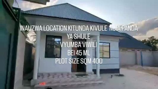 Nyumba ya vyumba viwili inauzwa Kitunda Kivule, Dar Es Salaam