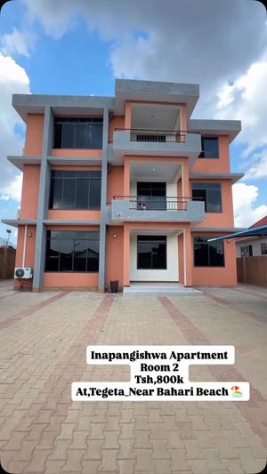 Apartment ya vyumba viwili inapangishwa Bahari Beach, Dar Es Salaam Apartment ya vyumba viwili inapangishwa Bahari Beach, Dar Es Salaam