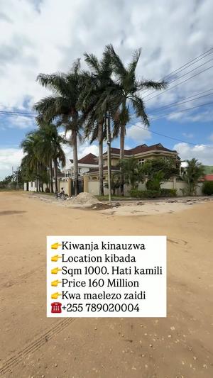 Kiwanja kinauzwa Kibada, Dar Es Salaam (1000 sqm) Kiwanja kinauzwa Kibada, Dar Es Salaam (1000 sqm)