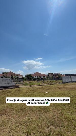 Kiwanja kinauzwa Baharibeach, Dar Es Salaam sqm 2034 Kiwanja kinauzwa Baharibeach, Dar Es Salaam sqm 2034