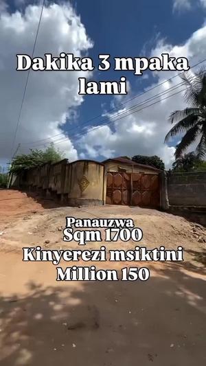 Plot for sale in Tabata Kinyerezi Mbuyuni, Dar Es Salaam sqm 1700 Plot for sale in Tabata Kinyerezi Mbuyuni, Dar Es Salaam sqm 1700