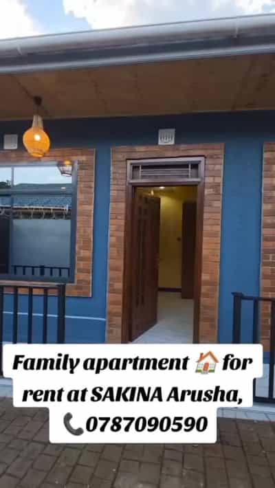 Nyumba/Apartment ya vyumba viwili inapangishwa Sakina, Arusha