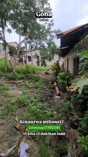 Kiwanja kinauzwa Goba Kontena, Dar Es Salaam sqm 225