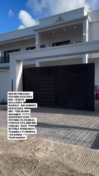 Nyumba ya vyumba vitano inauzwa KIGAMBONI GEZAULOLE, Dar Es Salaam (810 sqm)
