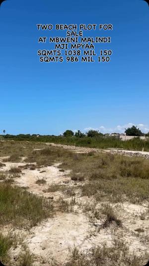 Kiwanja kinauzwa Mbweni Malindi, Dar Es Salaam (1038 sqm) Kiwanja kinauzwa Mbweni Malindi, Dar Es Salaam (1038 sqm)