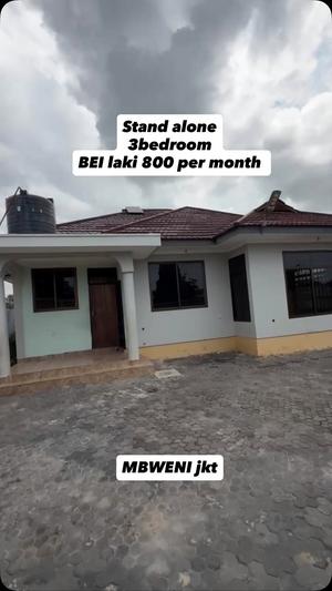 3 Bedrooms House for Rent in Mbweni JKT, Dar Es Salaam