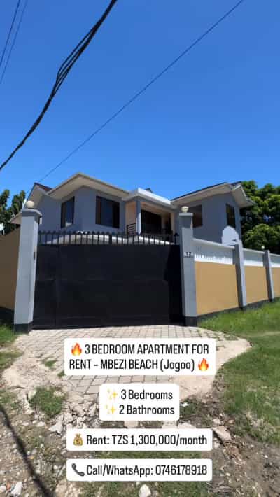 3 Bedrooms Apartment for Rent in Mbezi Beach, Dar Es Salaam