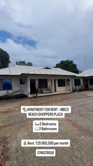 2 Bedrooms Apartment for Rent in Mbezi Beach, Dar Es Salaam