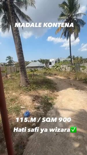 Residential Plot for Sale in Madale Kontena, Dar Es Salaam (900 sqm) Residential Plot for Sale in Madale Kontena, Dar Es Salaam (900 sqm)