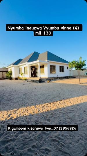 Nyumba ya vyumba vitatu inauzwa Kisarawe 2, Pwani (1100 sqm) Nyumba ya vyumba vitatu inauzwa Kisarawe 2, Pwani (1100 sqm)