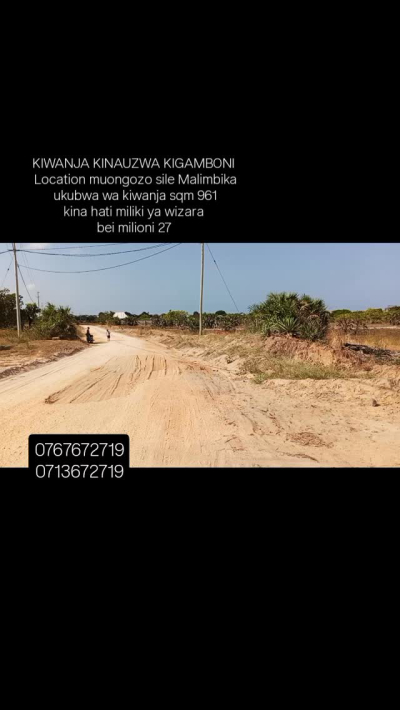 Plot for sale in Kigamboni, Dar Es Salaam Plot for sale in Kigamboni, Dar Es Salaam