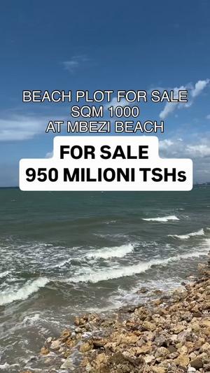 Beach Plot kinauzwa Mbezi Beach, Dar Es Salaam (1000 sqm)