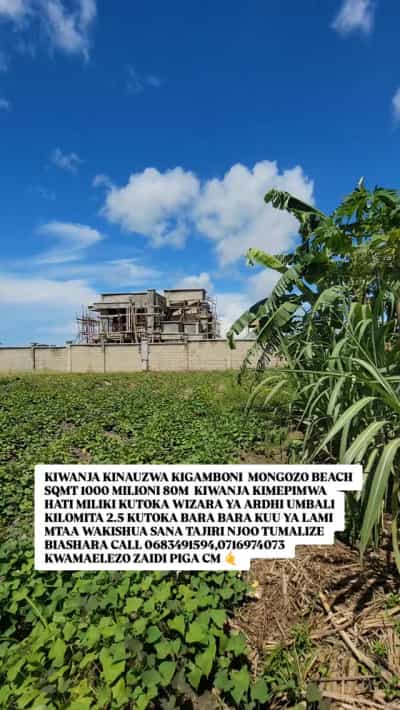 Kiwanja kinauzwa Kigamboni Mongozo Beach, Dar Es Salaam (1000 sqm)