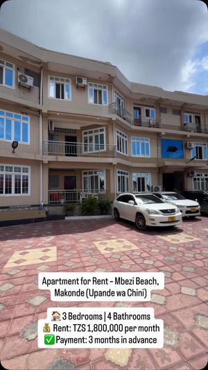 3 Bedrooms Apartment for Rent in Mbezi Beach, Makonde, Dar Es Salaam 3 Bedrooms Apartment for Rent in Mbezi Beach, Makonde, Dar Es Salaam
