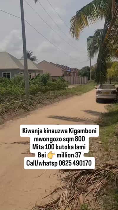 Kiwanja kinauzwa Kigamboni Mwongozo, Dar Es Salaam (800 sqm) Kiwanja kinauzwa Kigamboni Mwongozo, Dar Es Salaam (800 sqm)