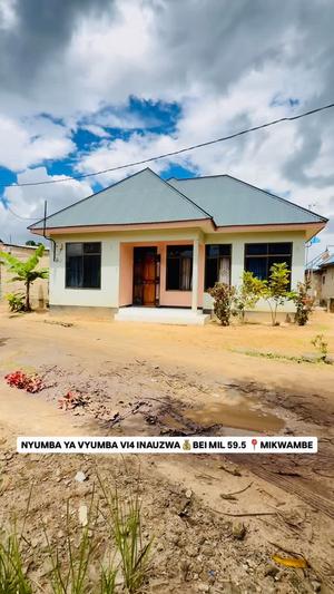 Nyumba ya vyumba vinne inauzwa Mwembe Mtengu, Mkwambe, Kigamboni, Dar Es Salaam (500 sqm)