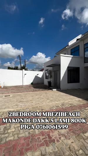 Nyumba ya vyumba viwili inapangishwa Mbezi Beach, Dar Es Salaam