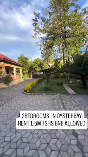Apartment ya vyumba viwili inapangishwa Oysterbay, Dar Es Salaam