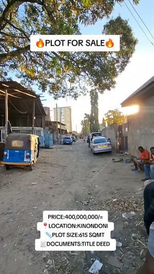 Kiwanja kinauzwa Kinondoni, Dar Es Salaam sqm 615 Kiwanja kinauzwa Kinondoni, Dar Es Salaam sqm 615