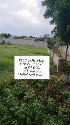 Plot for sale in Mbezi Beach, Dar Es Salaam sqm 1190
