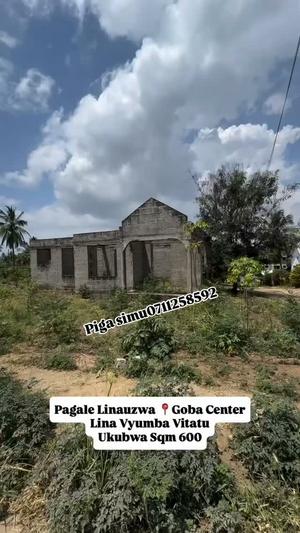 Kiwanja kinauzwa Goba center, Dar Es Salaam (600 sqm)