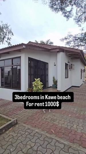 Nyumba/Apartment ya vyumba vitatu inapangishwa Kawe Beach, Dar Es Salaam