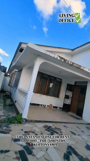 Nyumba ya vyumba vitatu inapangishwa Kijitonyama, Dar Es Salaam