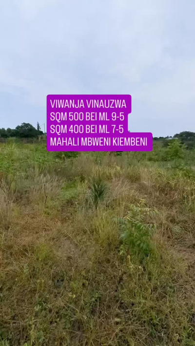 Plots for sale in Mbweni, Dar Es Salaam Plots for sale in Mbweni, Dar Es Salaam