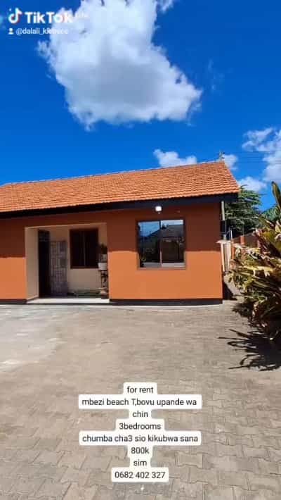 Apartment ya vyumba vitatu inapangishwa Mbezi Beach Tank Bovu, Dar Es Salaam