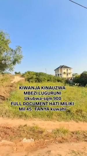 Plot for sale in Mbezi Luguruni, Dar Es Salaam sqm 900 Plot for sale in Mbezi Luguruni, Dar Es Salaam sqm 900
