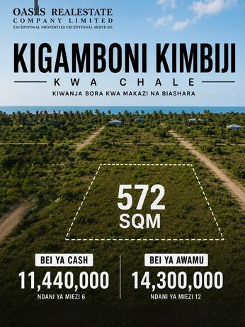 Residential Plot for Sale in Kigamboni Kimbiji, Dar Es Salaam (572 sqm) Residential Plot for Sale in Kigamboni Kimbiji, Dar Es Salaam (572 sqm)