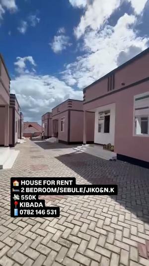 Nyumba ya vyumba viwili inapangishwa Kigamboni Kibada, Dar Es Salaam