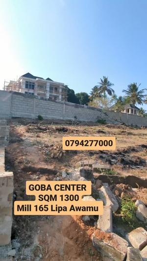 Kiwanja kinauzwa Goba Center, Dar Es Salaam (1300 sqm) Kiwanja kinauzwa Goba Center, Dar Es Salaam (1300 sqm)