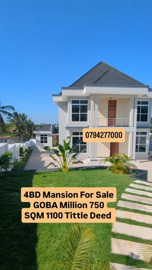 4 Bedrooms House for Sale in Goba Center, Dar Es Salaam (1100 sqm) 4 Bedrooms House for Sale in Goba Center, Dar Es Salaam (1100 sqm)