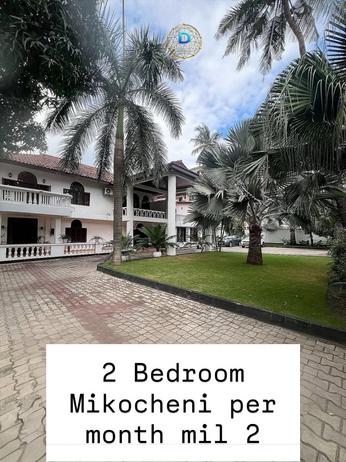 Apartment ya vyumba viwili inapangishwa Mikocheni, Dar Es Salaam