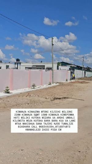 Kiwanja kinauzwa Mtoni Kijichi, Dar Es Salaam (1500 sqm) Kiwanja kinauzwa Mtoni Kijichi, Dar Es Salaam (1500 sqm)