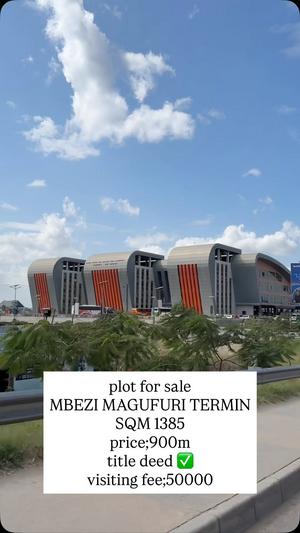 Plot for sale in Mbezi Magufuli Terminal, Dar Es Salaam sqm 1385 Plot for sale in Mbezi Magufuli Terminal, Dar Es Salaam sqm 1385
