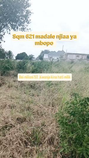 Plot for sale in Madale Mwisho, Dar Es Salaam sqm 621 Plot for sale in Madale Mwisho, Dar Es Salaam sqm 621