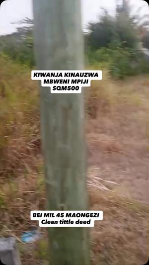 Residential Plot for Sale in Mbweni Mipiji, Dar Es Salaam (500 sqm) Residential Plot for Sale in Mbweni Mipiji, Dar Es Salaam (500 sqm)
